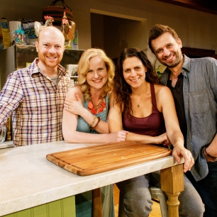 Primary Stages production of Theresa Rebeck's "Poor Behavior" in 2014 featuring Jeff Biehl, Heidi Armbruster, Katie Kreisler, and Brian Avers.